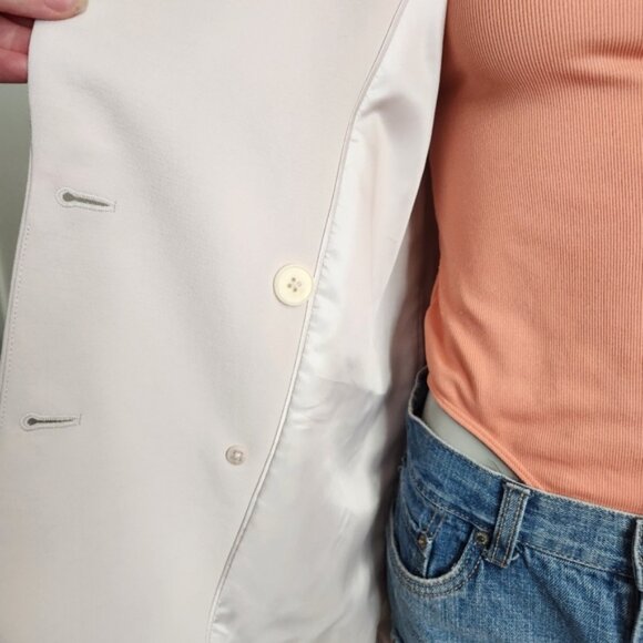 Aritzia Wilfred Cherrelle Light Pink Double-breasted Blazer Size XS - Picture 8 of 16